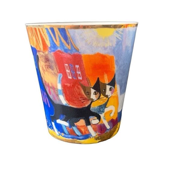 Vintage Goebel Germany Rosina Wachtmeister Passiggiata Cat Tea Light Holder - Picture 1 of 9